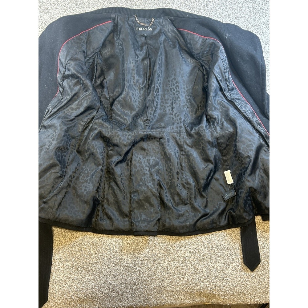 Express Women's Wool Blend Peacoat Jacket Size Medium - Picture 7 of 10